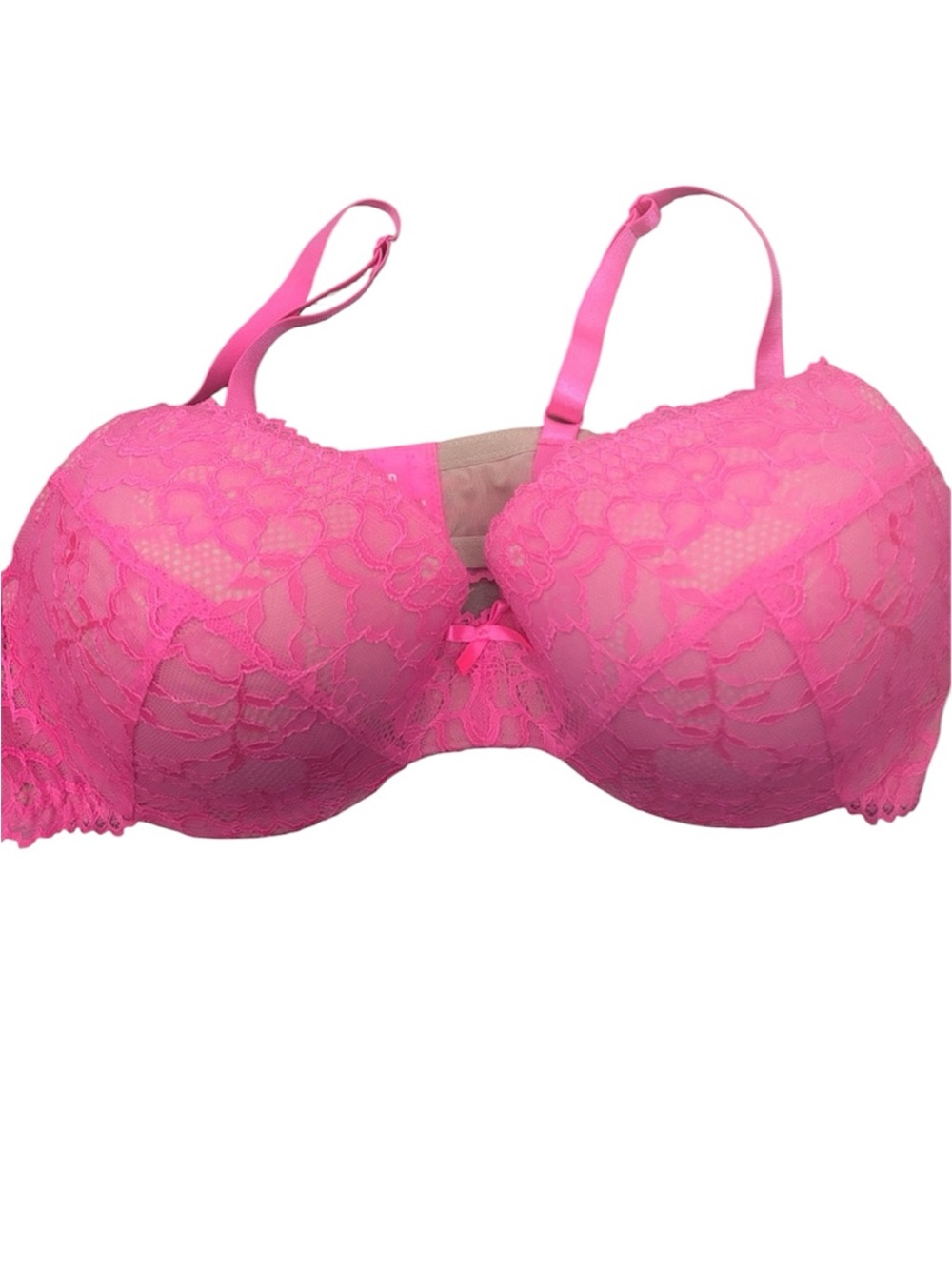 Torrid Neon Pink Lace Bra